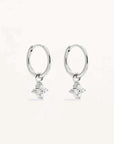 By Charlotte Crystal Bloom Hoops Sterling Silver