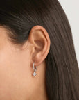 By Charlotte Crystal Bloom Hoops Sterling Silver