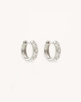 By Charlotte Bloom With You Lotus Hoops Sterling Silver