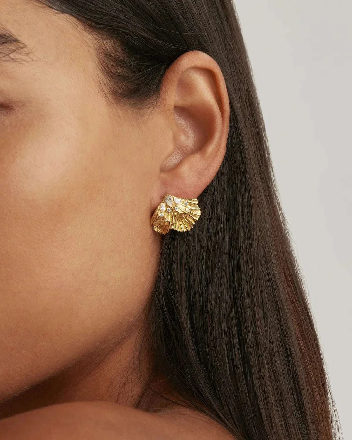 By Charlotte Whispers Statement Earrings 18k Gold