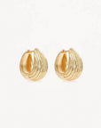 By Charlotte 18k Gold Plated Ocean Whisper Hoops