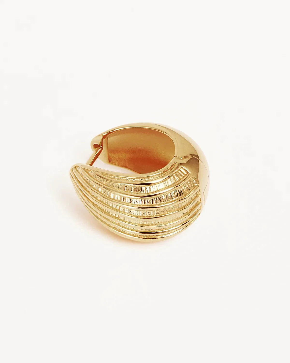 By Charlotte 18k Gold Plated Ocean Whisper Hoops