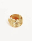 By Charlotte 18k Gold Plated Ocean Whisper Hoops