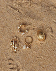 By Charlotte 18k Gold Plated Ocean Whisper Hoops