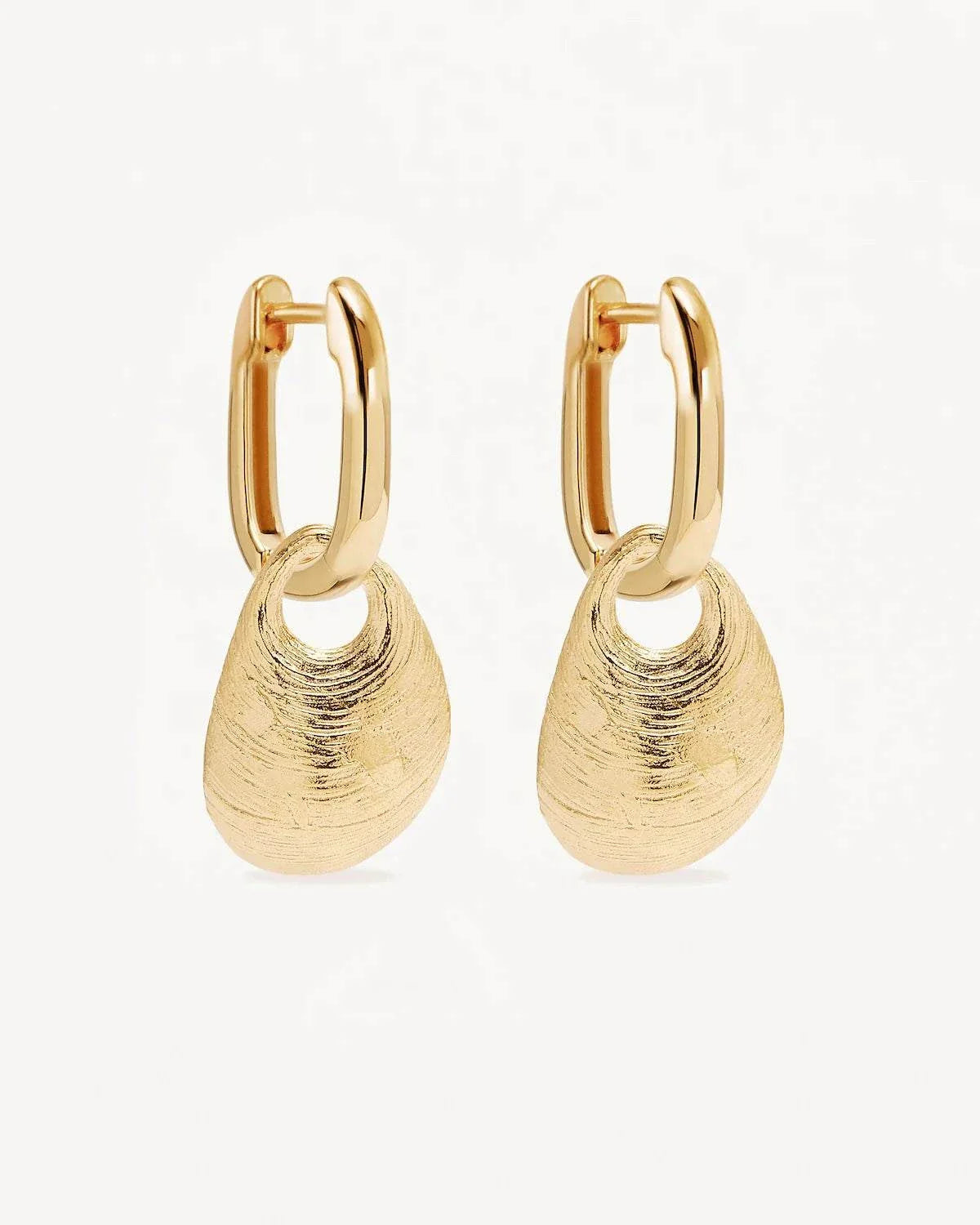 By Charlotte Mussel Hoops 18k Gold Plated