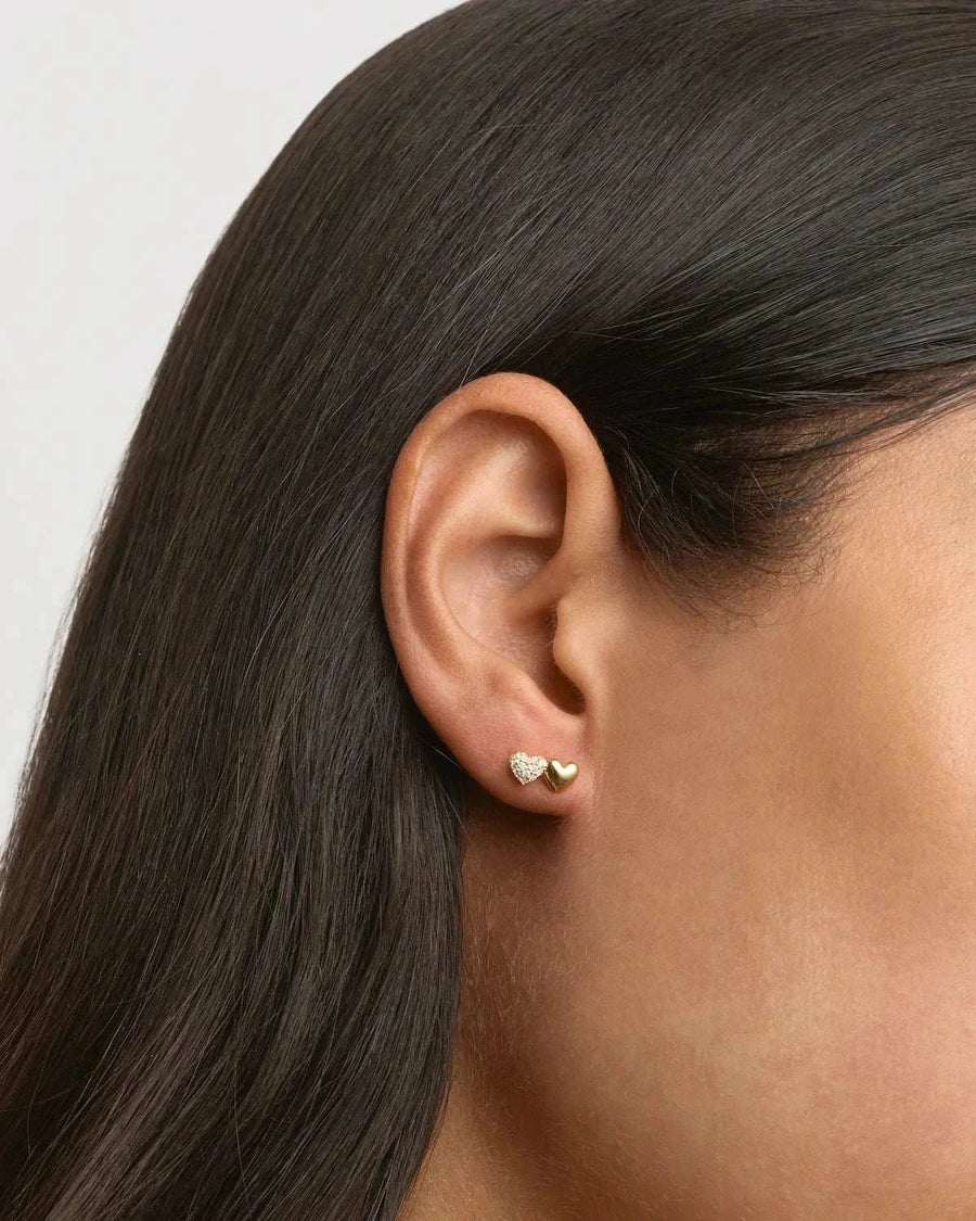 By Charlotte Always By Your Side Stud Earrings 18kt Gold Vermeil
