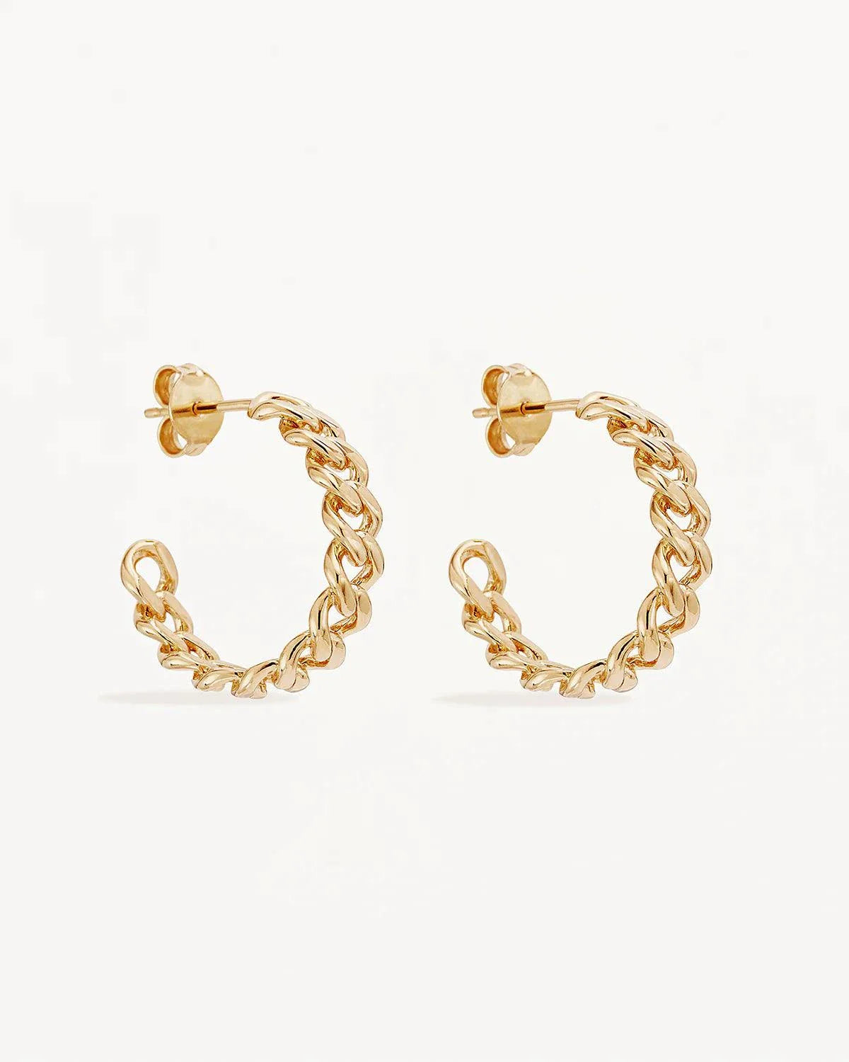 By Charlotte Radiant Curb Hoops 18kt Gold Vermeil