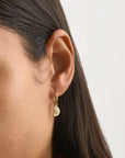 By Charlotte Lotus Hoops 18kt Gold Vermeil