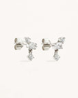 By Charlotte No Rain No Flowers Stud Earrings Sterling Silver