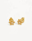 By Charlotte Bloom Within Lotus Stud Earrings 18k Gold Vermeil