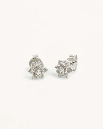 By charlotte Bloom Within Lotus Stud Earrings Sterling Silver