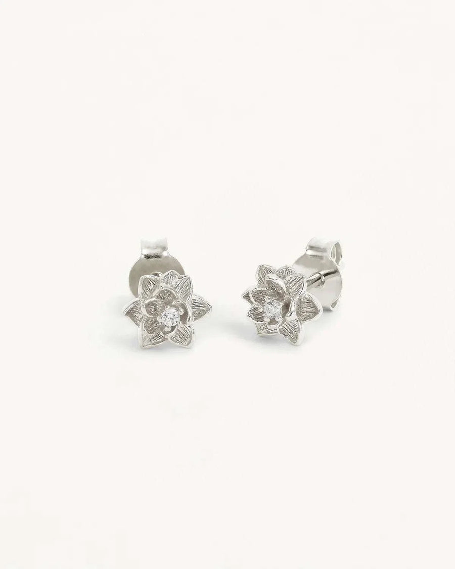 By charlotte Bloom Within Lotus Stud Earrings Sterling Silver