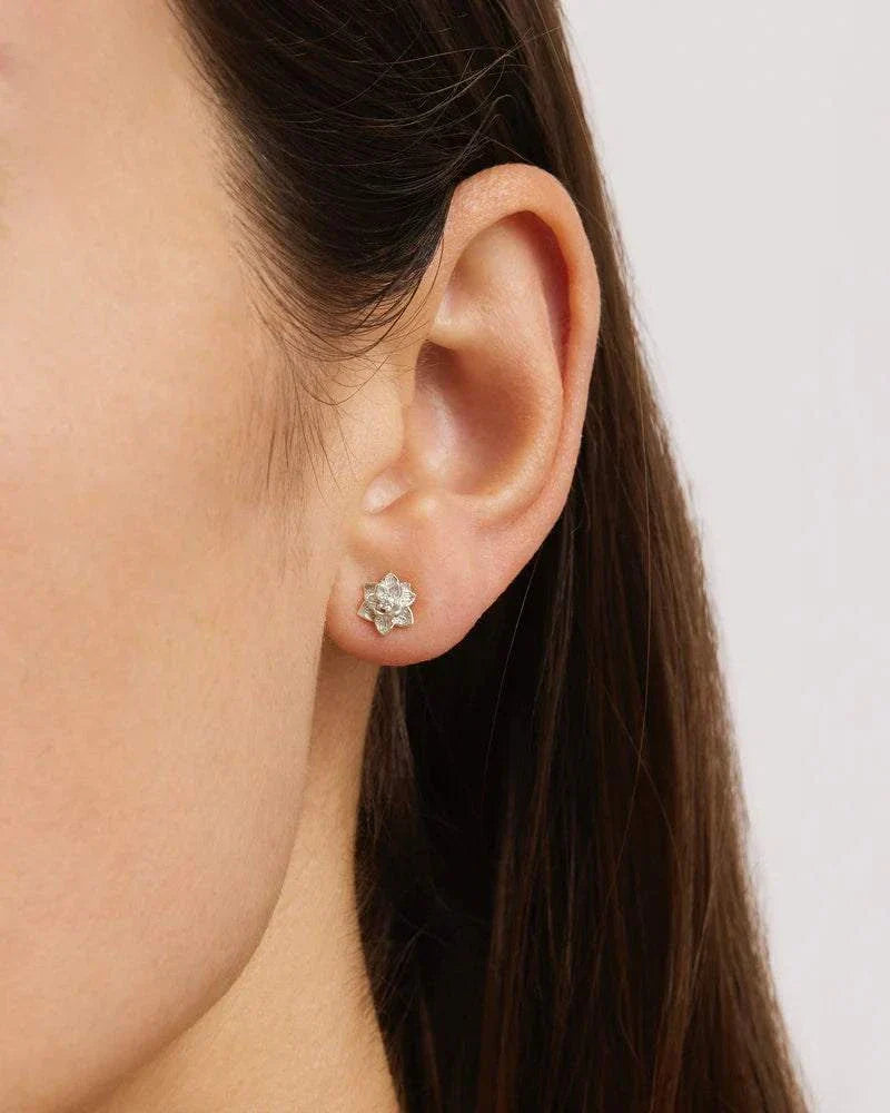 By charlotte Bloom Within Lotus Stud Earrings Sterling Silver
