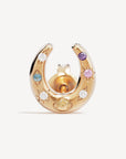 By Charlotte Lucky Horseshoe Stud Earrings 18k Gold Vermeil