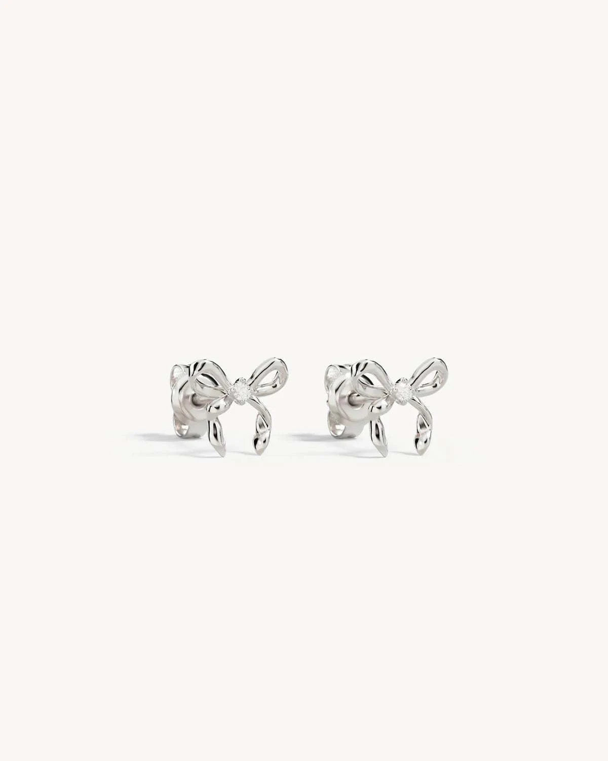 By Charlotte Forever More Bow Stud Earrings Sterling Silver