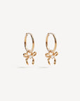 By Charlotte Forever More Bow Hoops 18k Gold Vermeil