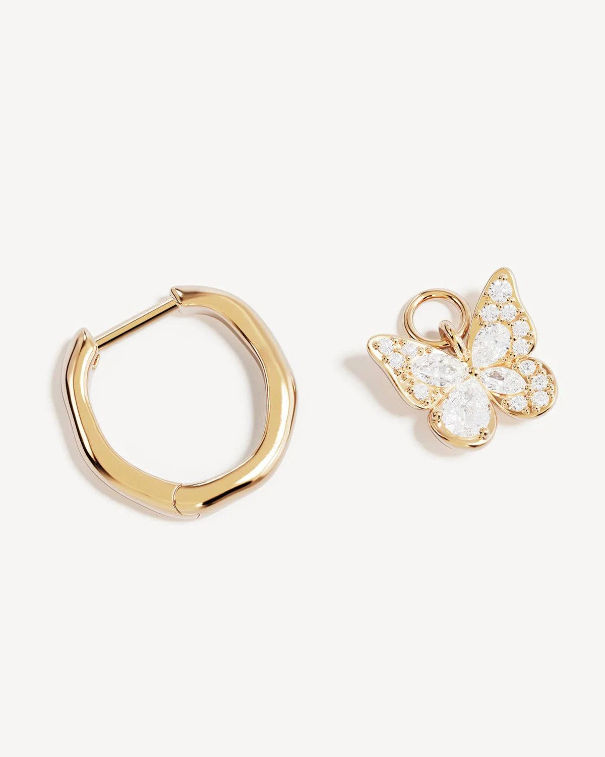 By Charlotte I Believe I Become Hoops 18k Gold Vermeil