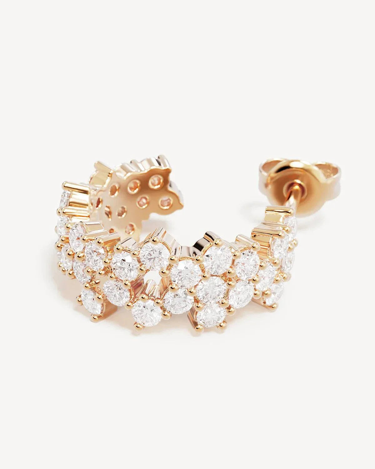 By Charlotte Crystal Dust Hoops 18k Gold Plated