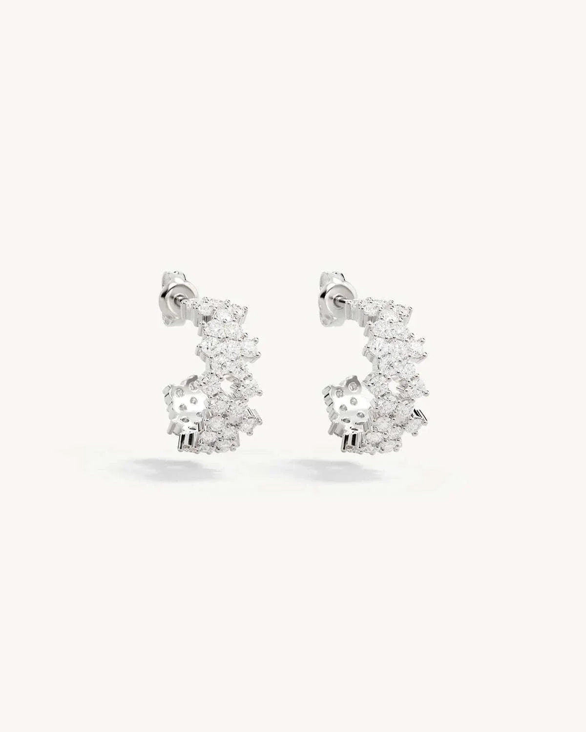 By Charlotte Crystal Dust Hoops Sterling Silver