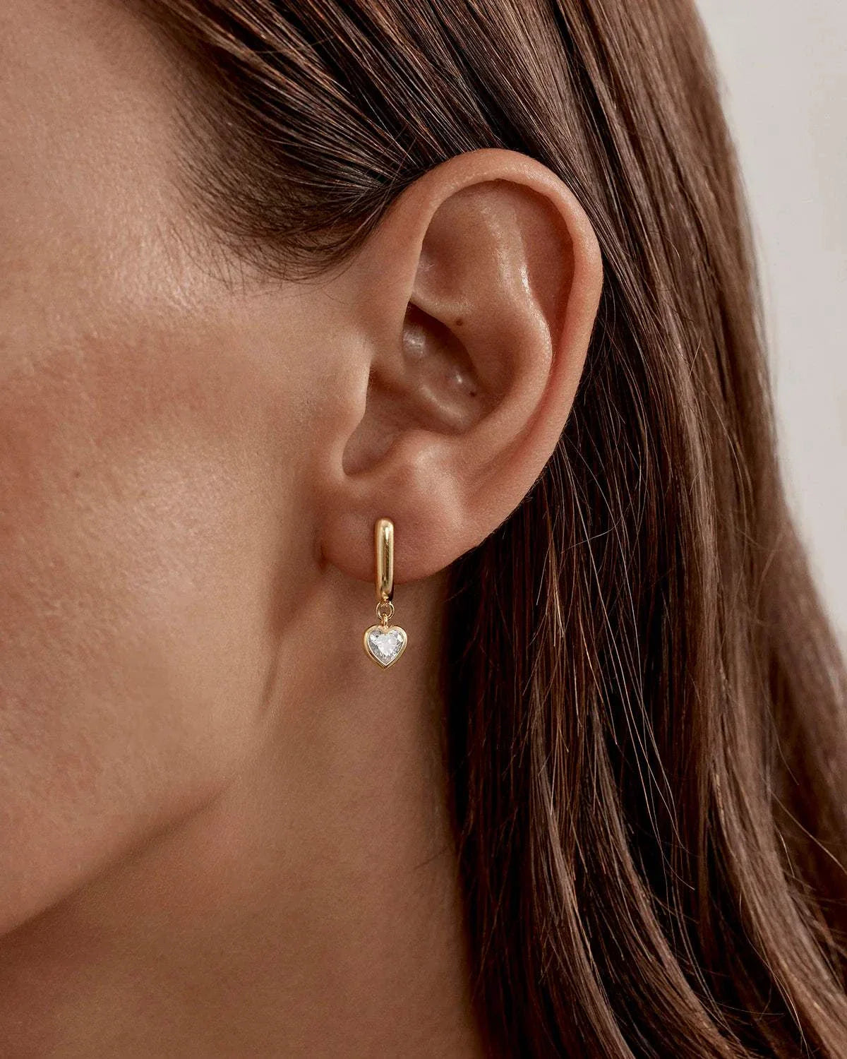 By Charlotte Love You More Hoops 18k Gold Vermeil