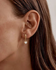 By Charlotte Love You More Hoops 18k Gold Vermeil