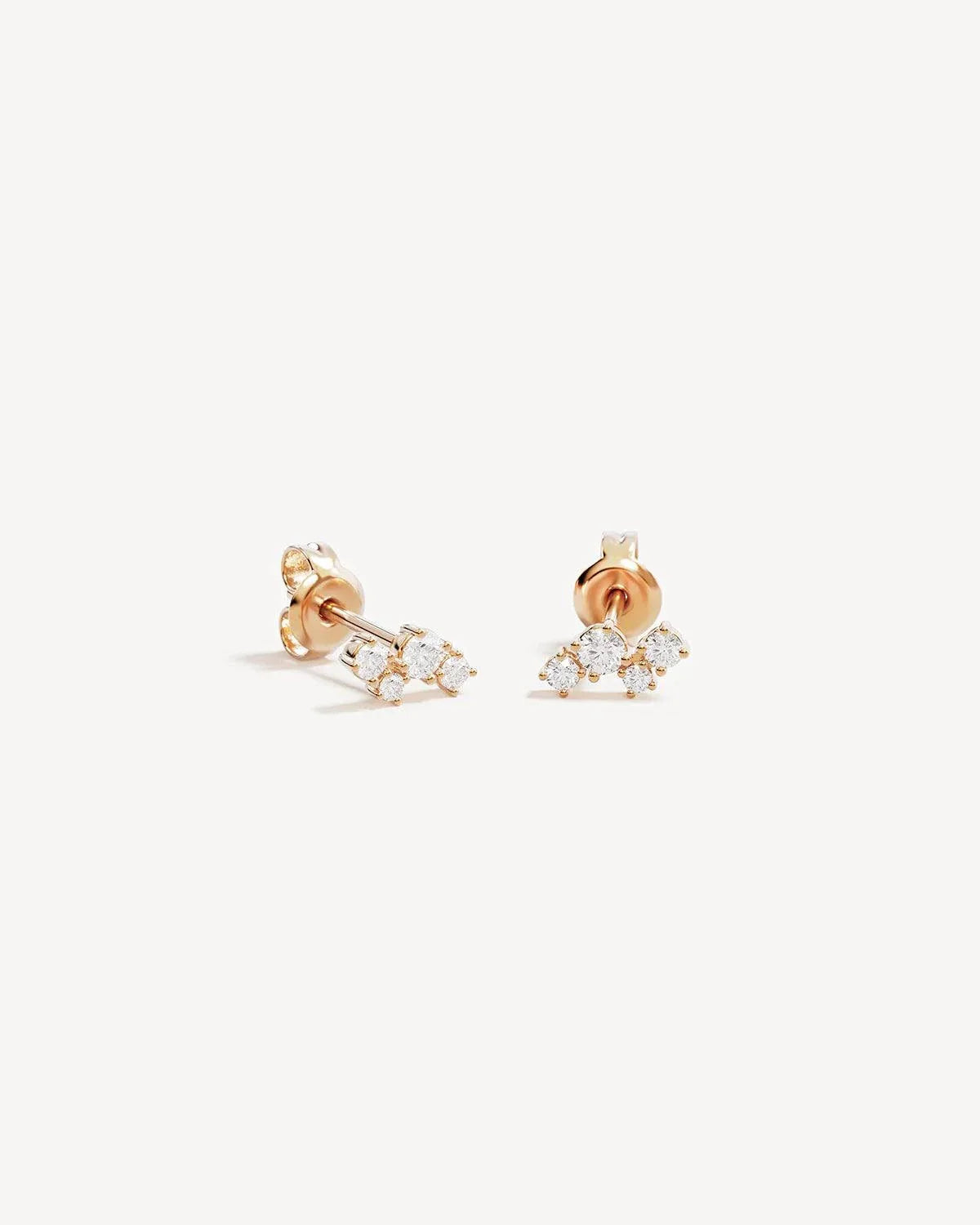 By Charlotte Moon Dust Stud Earrings 18k Gold Vermeil