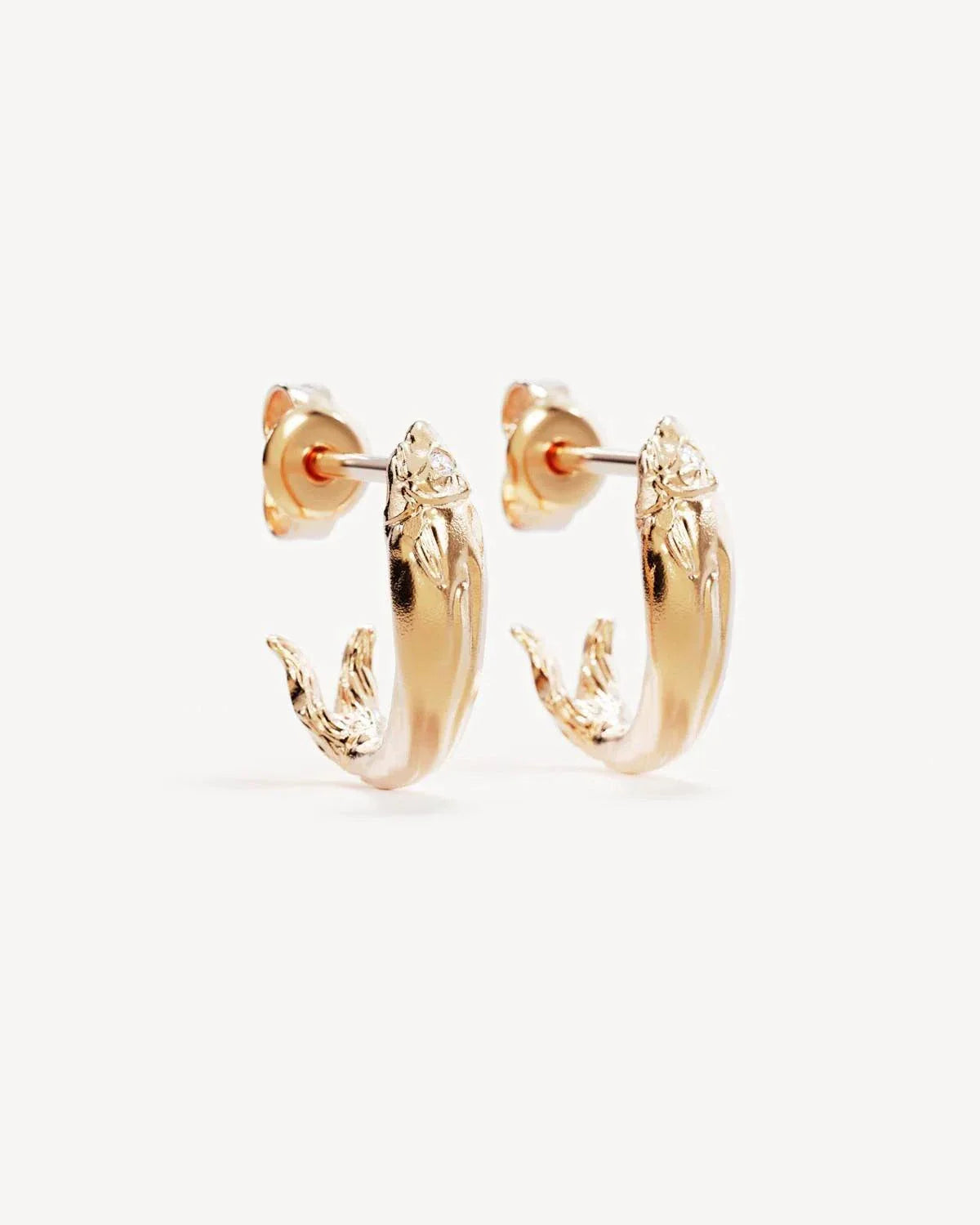 By Charlotte Wishing Hoops 18k Gold Vermeil