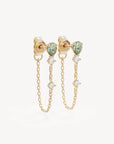 By Charlotte Aura Chain Earrings Gold
