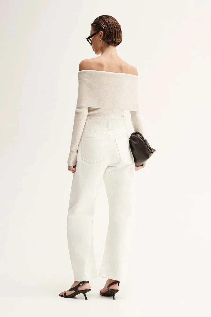 Elka Collective Sadie Knit Top Oat Marle
