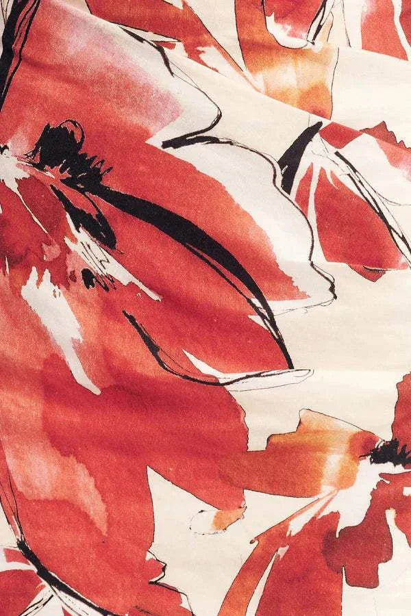 Shona Joy Ember Draped Mini Dress Blooming Blossom