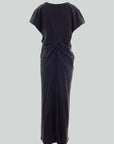 Rabens Saloner Phoenix Vinatge Jersey Dress Faded Black
