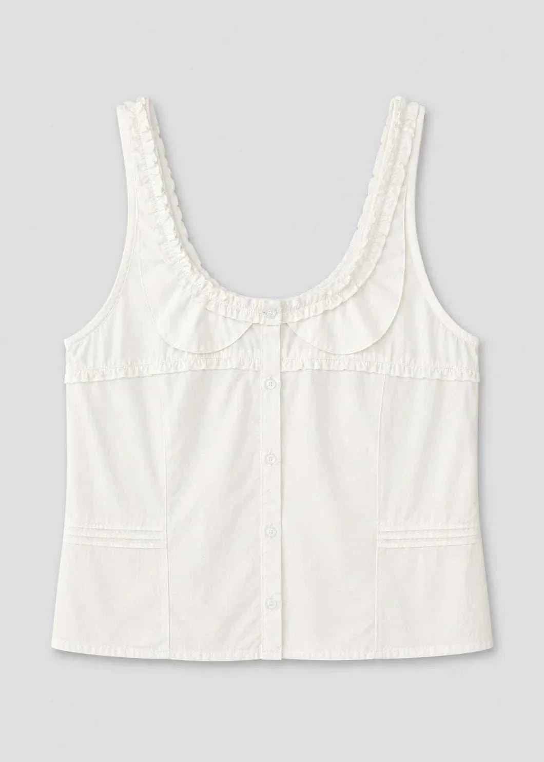 Deiji Studios Frills Top White
