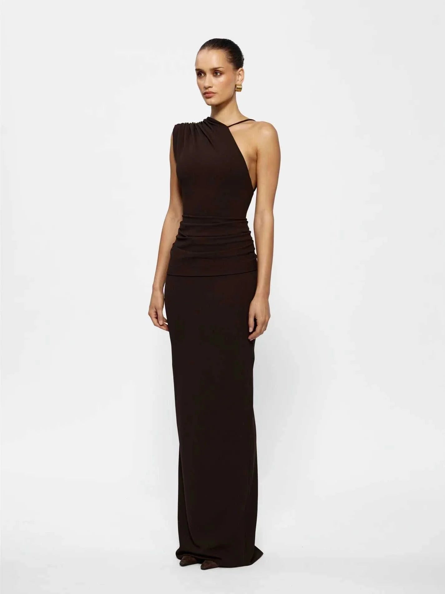 Effie Kats Greer Gown Coffee