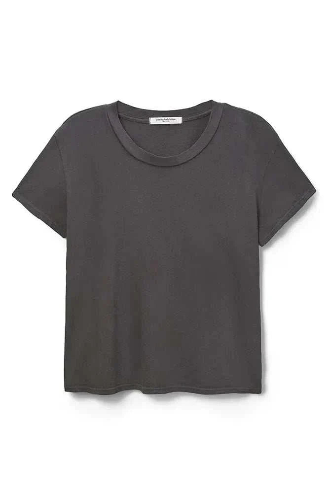 PerfectWhiteTee Harley Boxy Crewneck Tee Vintage Black