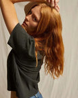 PerfectWhiteTee Harley Boxy Crewneck Tee Vintage Black