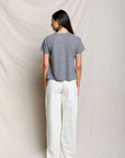 PerfectWhiteTee Harley Boxy Crewneck Tee Heather Grey