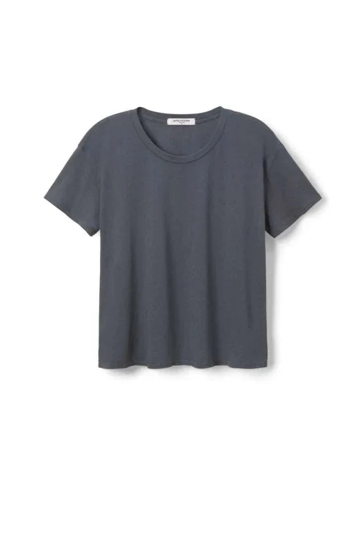 Perfectwhitetee Harley Cotton Short Sleeve Boxy Crew Tee Night