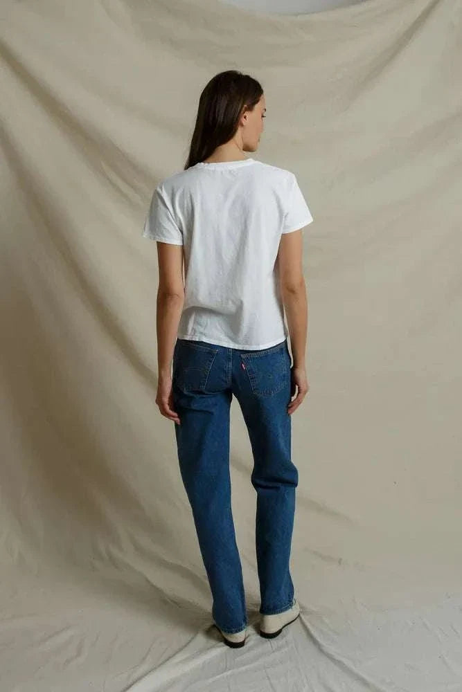 Perfectwhitetee Harley Boxy Crew White
