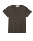 PerfectWhiteTee Hendrix Boxy V Neck Tee Dark Olive