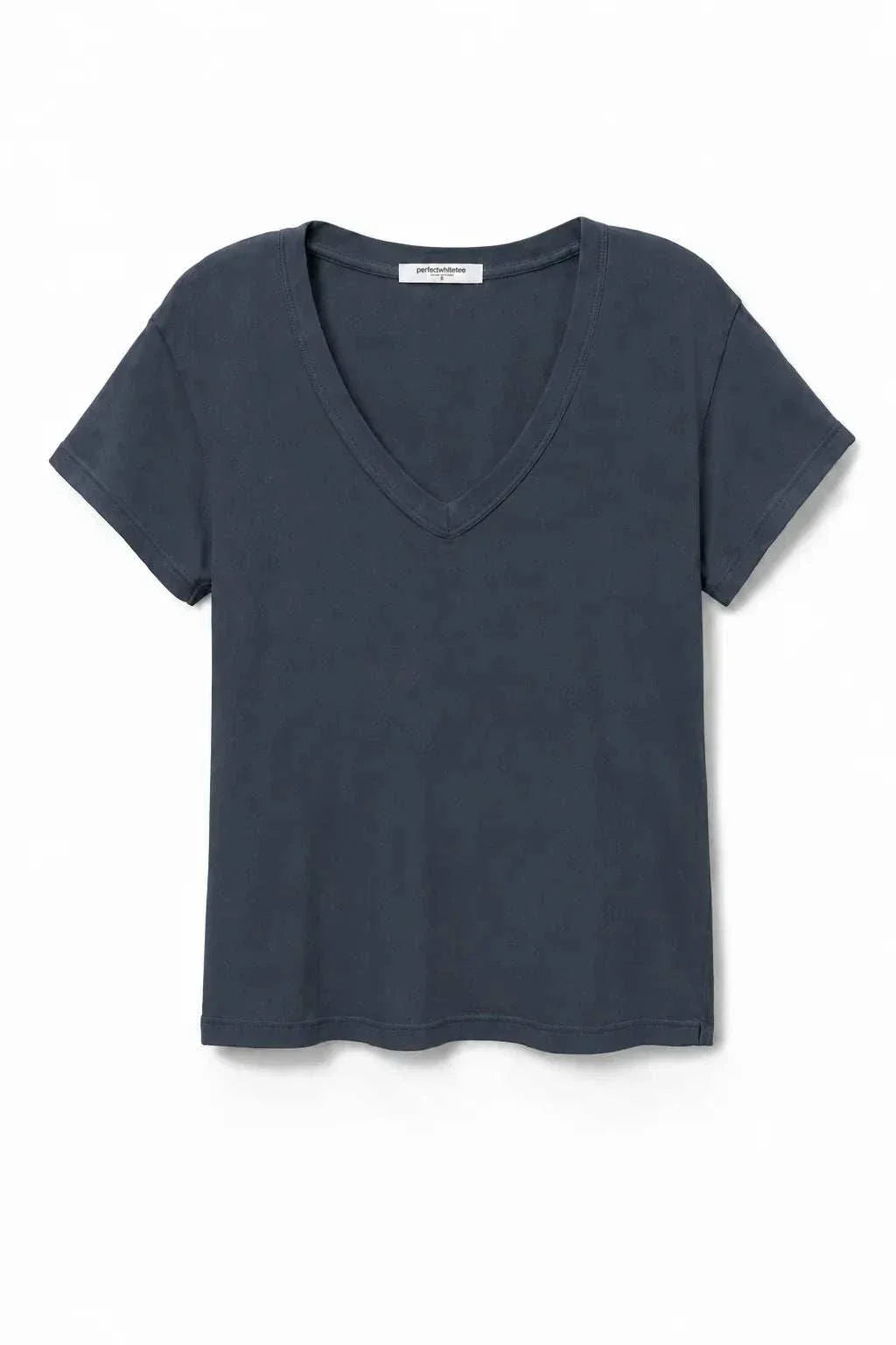 Perfectwhitetee Hendrix Boxy V Neck Tee Turbulence