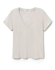 Perfectwhitetee Hendrix Boxy V Neck Tee Whitecap Grey