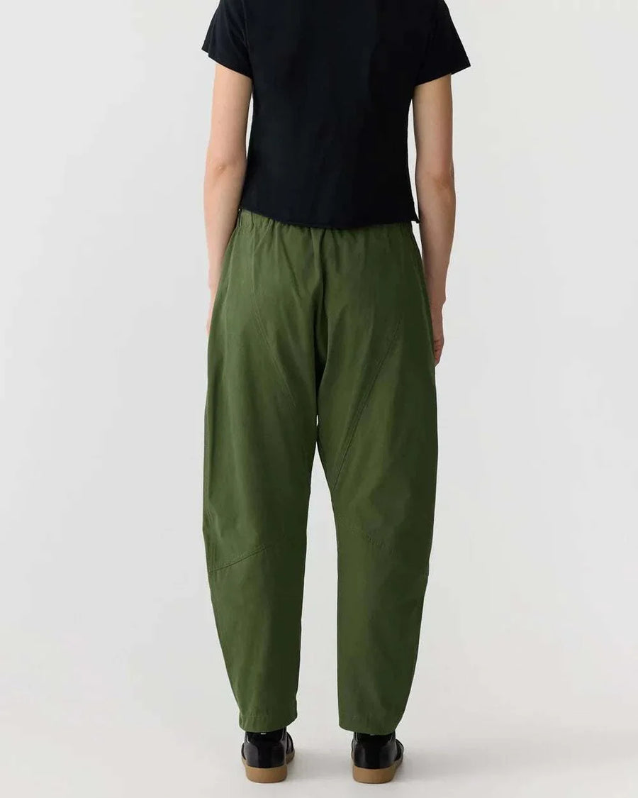 Bassike Cotton Canvas Panelled Pant Khaki