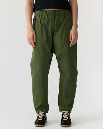 Bassike Cotton Canvas Panelled Pant Khaki
