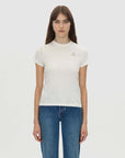 Camilla and Marc Calista Fitted Print Tee Soft White Red