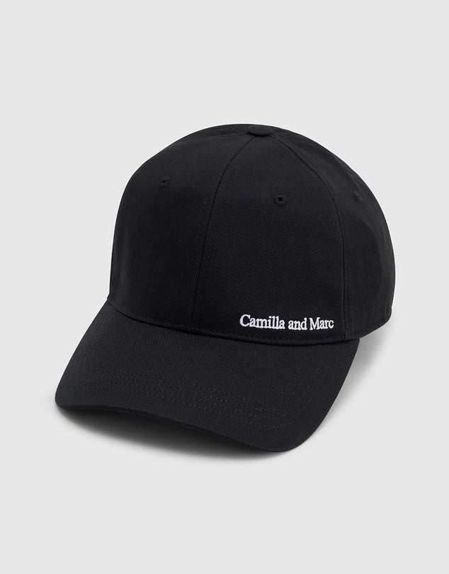 Camilla and Marc Thome Embroidered Cap Black