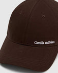 Camilla and Marc Thome Embroidered Cap Chocolate