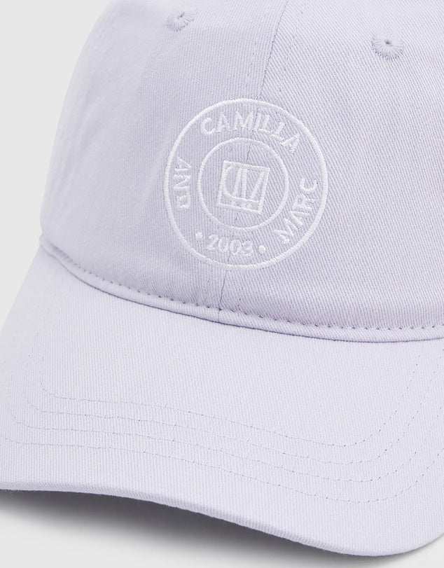 Camilla and Marc Westley Logo Cap Iced Lilac White