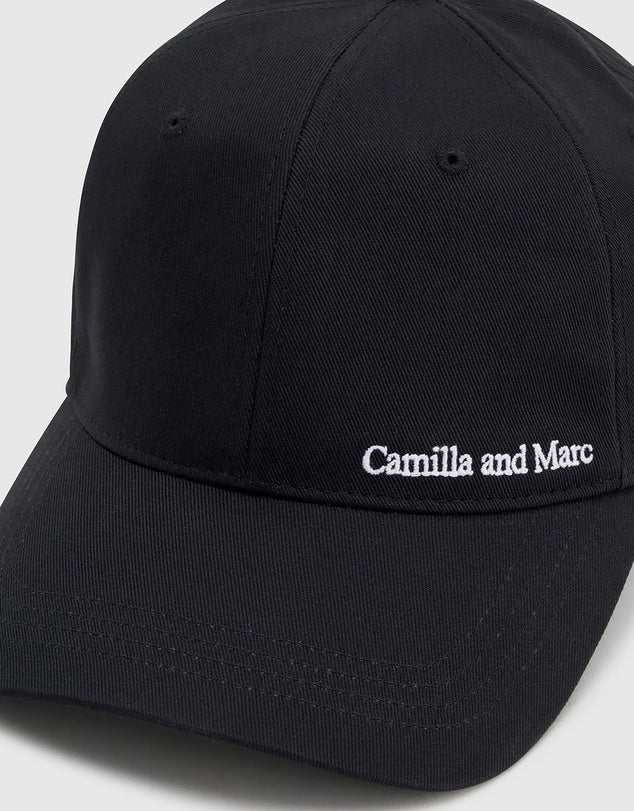 Camilla and Marc Thome Embroidered Cap Black