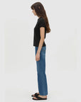 Camilla and Marc Birdie Fitted Print Tee Black