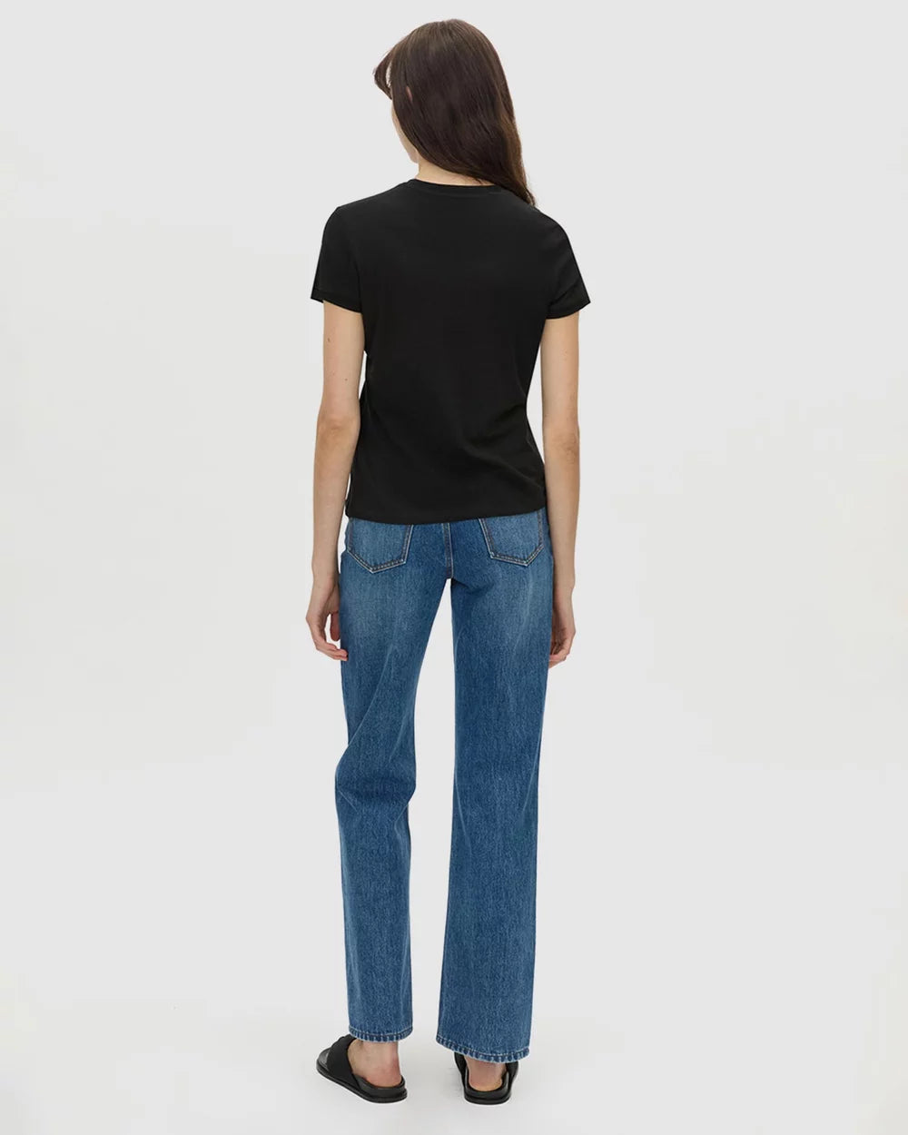 Camilla and Marc Birdie Fitted Print Tee Black